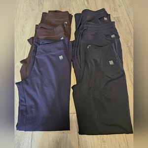 Lands' End Women's Sport Knit Pull On Relaxed Straight Leg Pants XS/S Lot Of 6